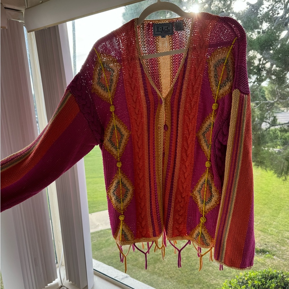 Colorful TLC by Lambert Vintage sweater!